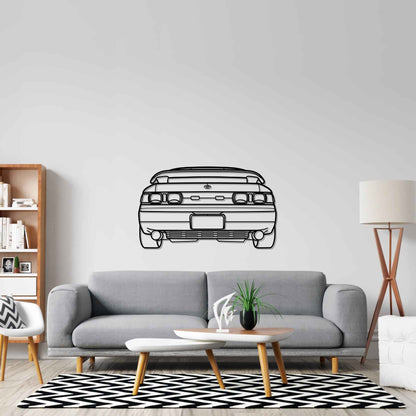 MR2 1993 Back Silhouette Metal Wall Art