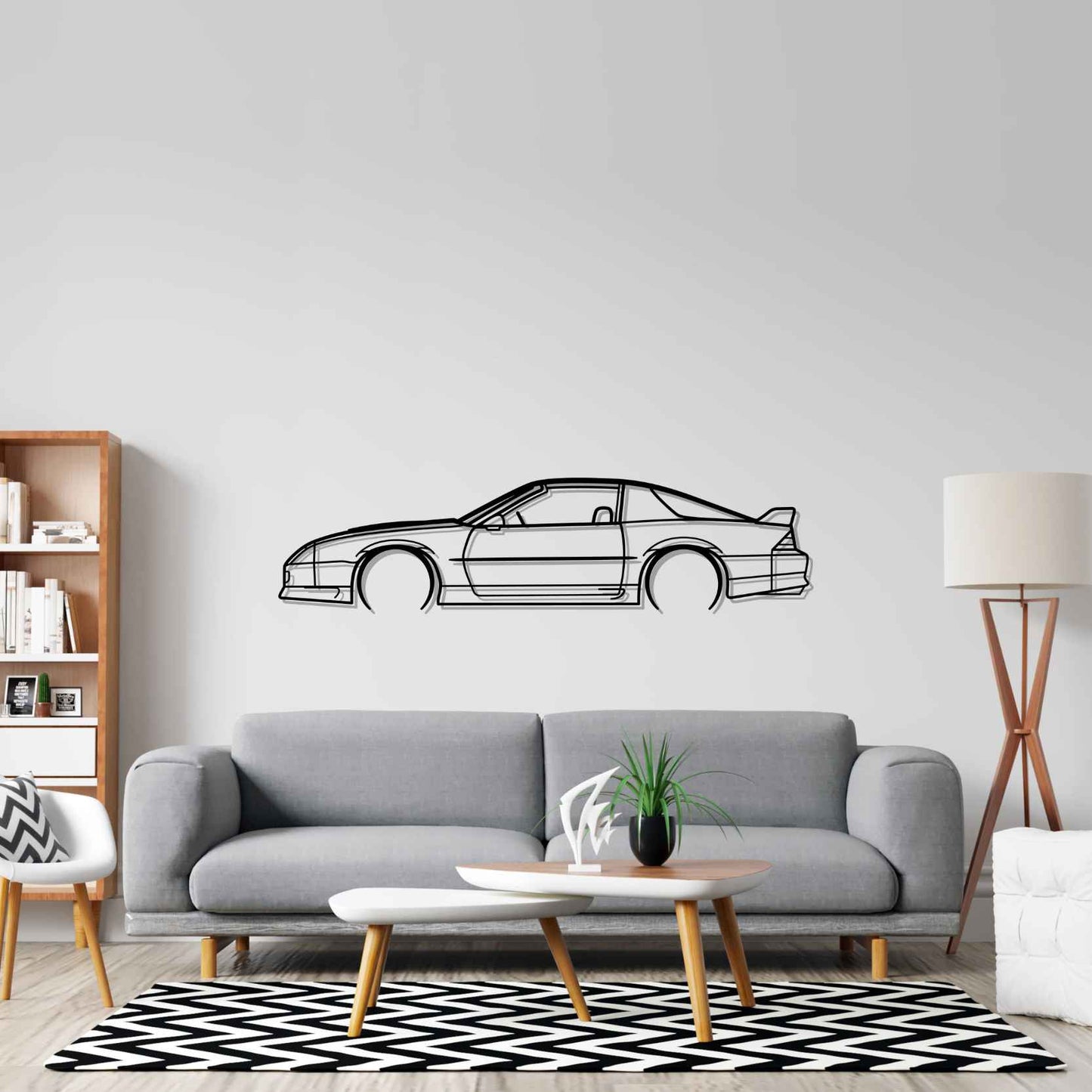 Camaro 1992 Z28 Detailed Silhouette Metal Wall Art