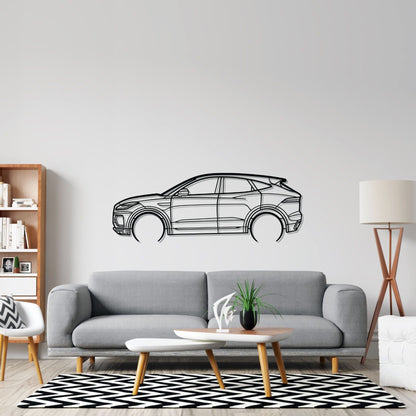 E-PACE R-Dynamic 2022 Detailed Silhouette Metal Wall Art