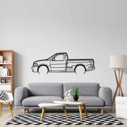 Lightning SV F150 2004 Detailed Silhouette Metal Wall Art