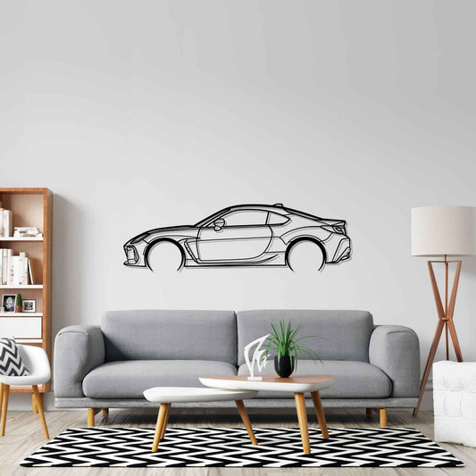 BRZ 2023 Detailed Silhouette Metal Wall Art