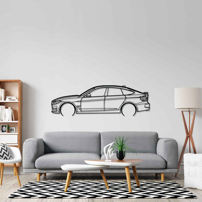 330 GT 2018 Detailed Silhouette Metal Wall Art