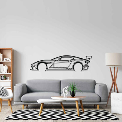 Aston Vulcan Detailed Silhouette Metal Wall Art