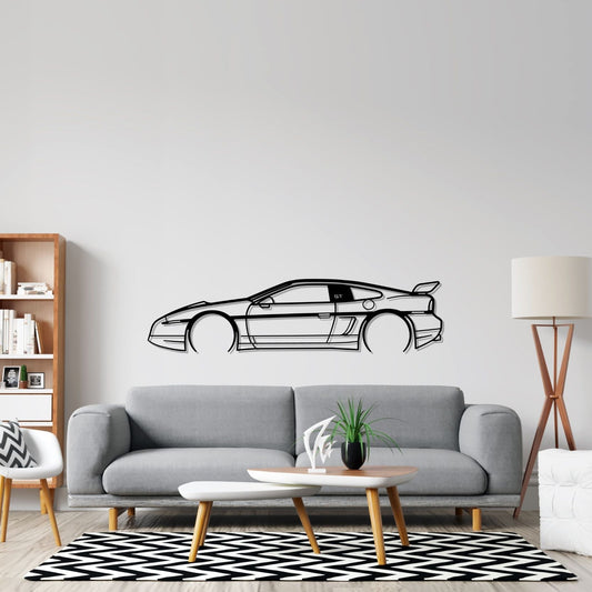 Fiero GT 1987 Detailed Silhouette Metal Wall Art