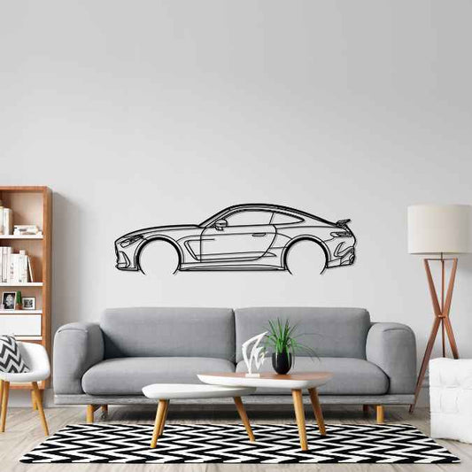 GT63 2024 Detailed Silhouette Metal Wall Art