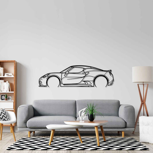 4C Detailed Silhouette Metal Wall Art