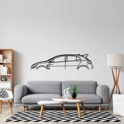 Megane RS 2019 Classic Silhouette Metal Wall Art