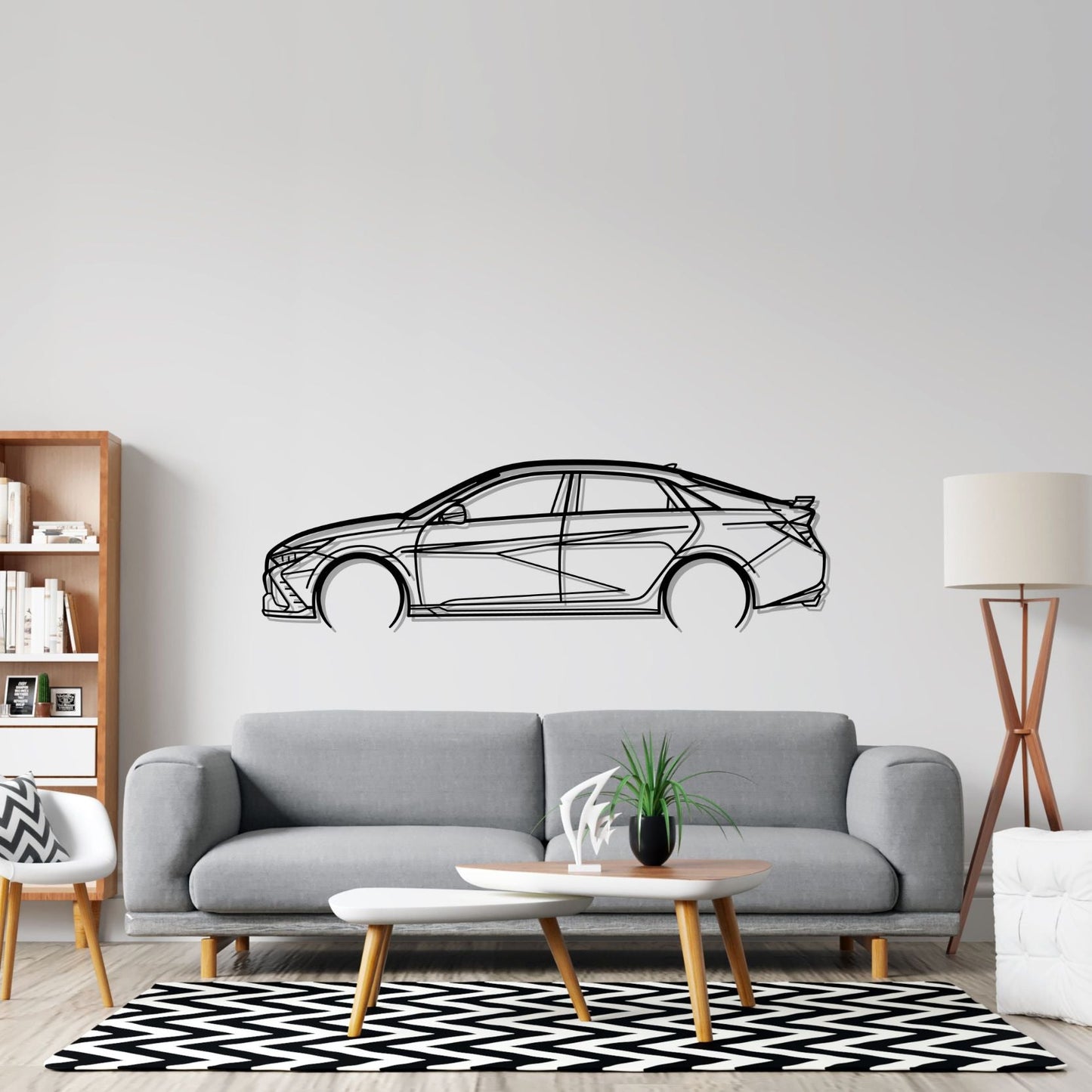 Elantra N 2022 Detailed Silhouette Metal Wall Art