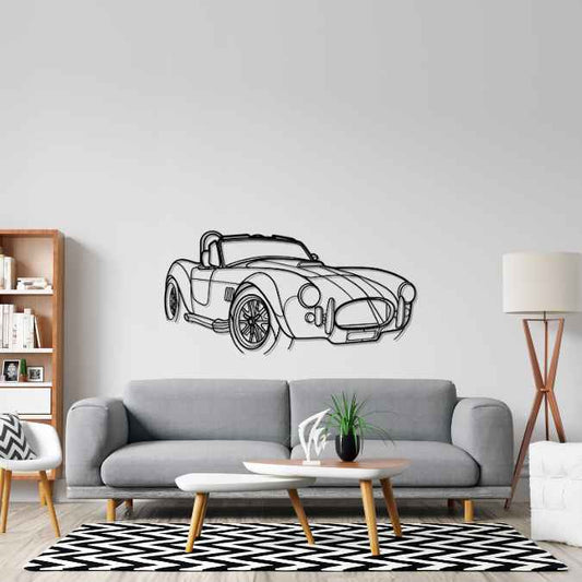 Cobra 1965 Angle Silhouette Metal Wall Art