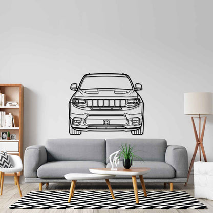 Grand Cherokee SRT 2020 Front Silhouette Metal Wall Art