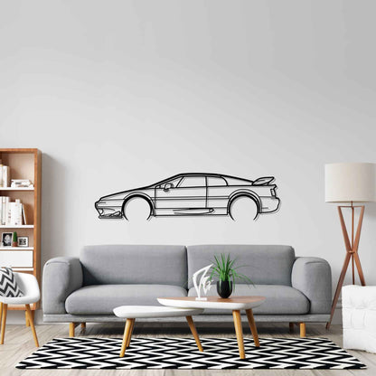 Esprit Turbo Detailed Silhouette Metal Wall Art