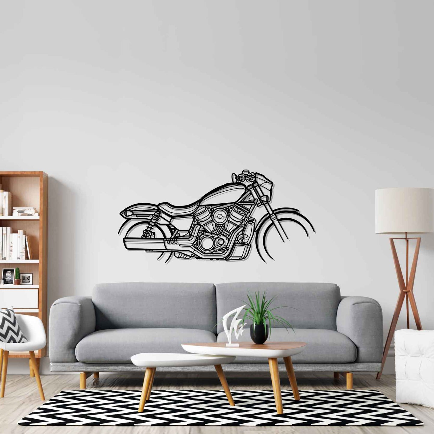 Nightster Silhouette Metal Wall Art