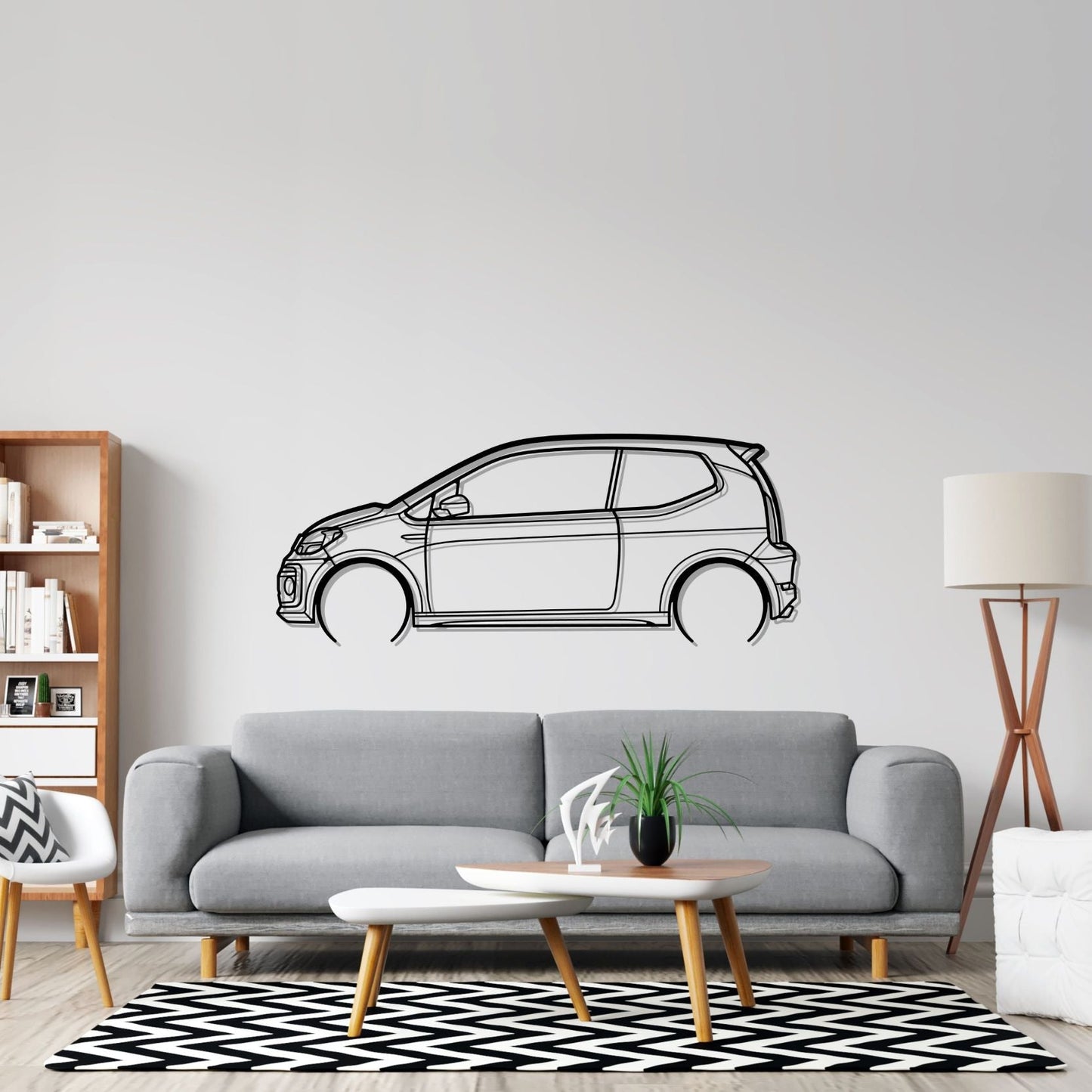 GTI 2019 Detailed Silhouette Metal Wall Art