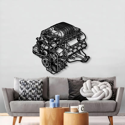 2018 Challanger HEMI Metal Engine Block Wall Art