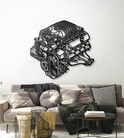 2018 Challanger HEMI Metal Engine Block Wall Art