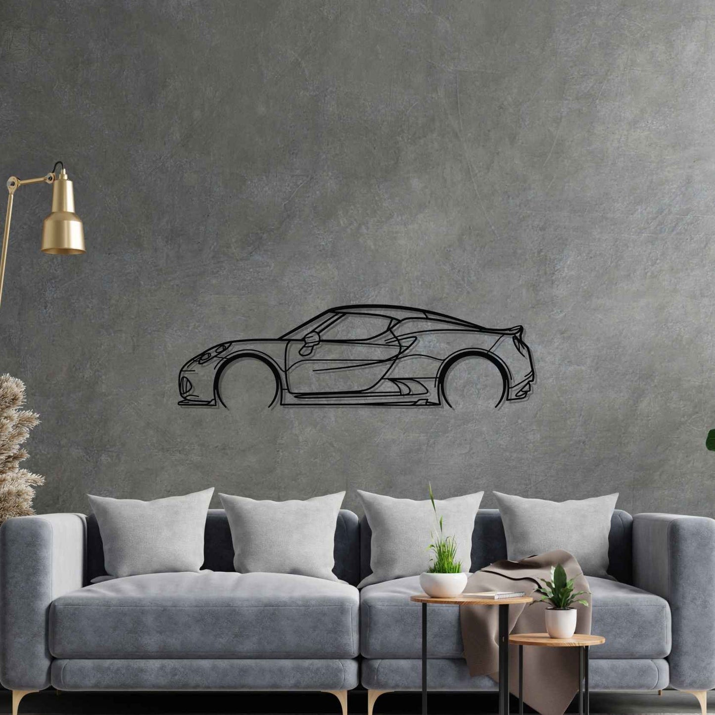 4C Detailed Silhouette Metal Wall Art