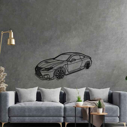 RC F 2020 Angle Silhouette Metal Wall Art