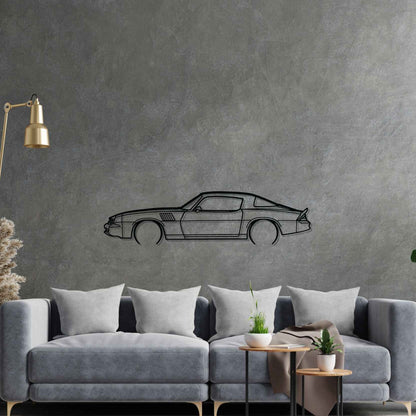 Camaro Z28 1978 Detailed Silhouette Metal Wall Art