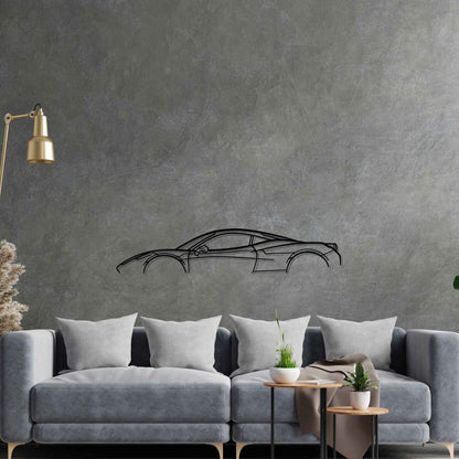 458 Italia Classic Silhouette Metal Wall Art