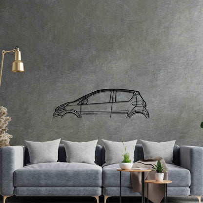 Aygo 2012 Silhouette Metal Wall Art