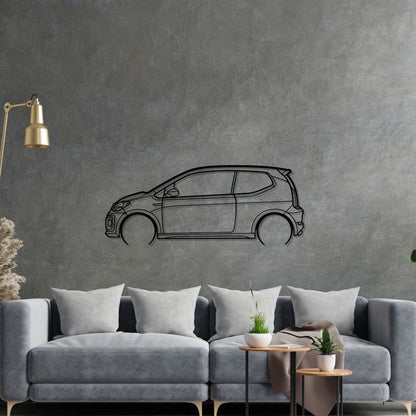 GTI 2019 Detailed Silhouette Metal Wall Art