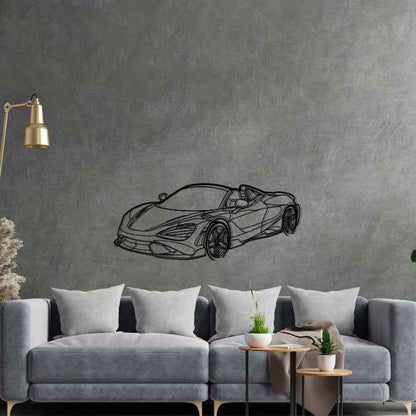 765LT Angle Silhouette Metal Wall Art