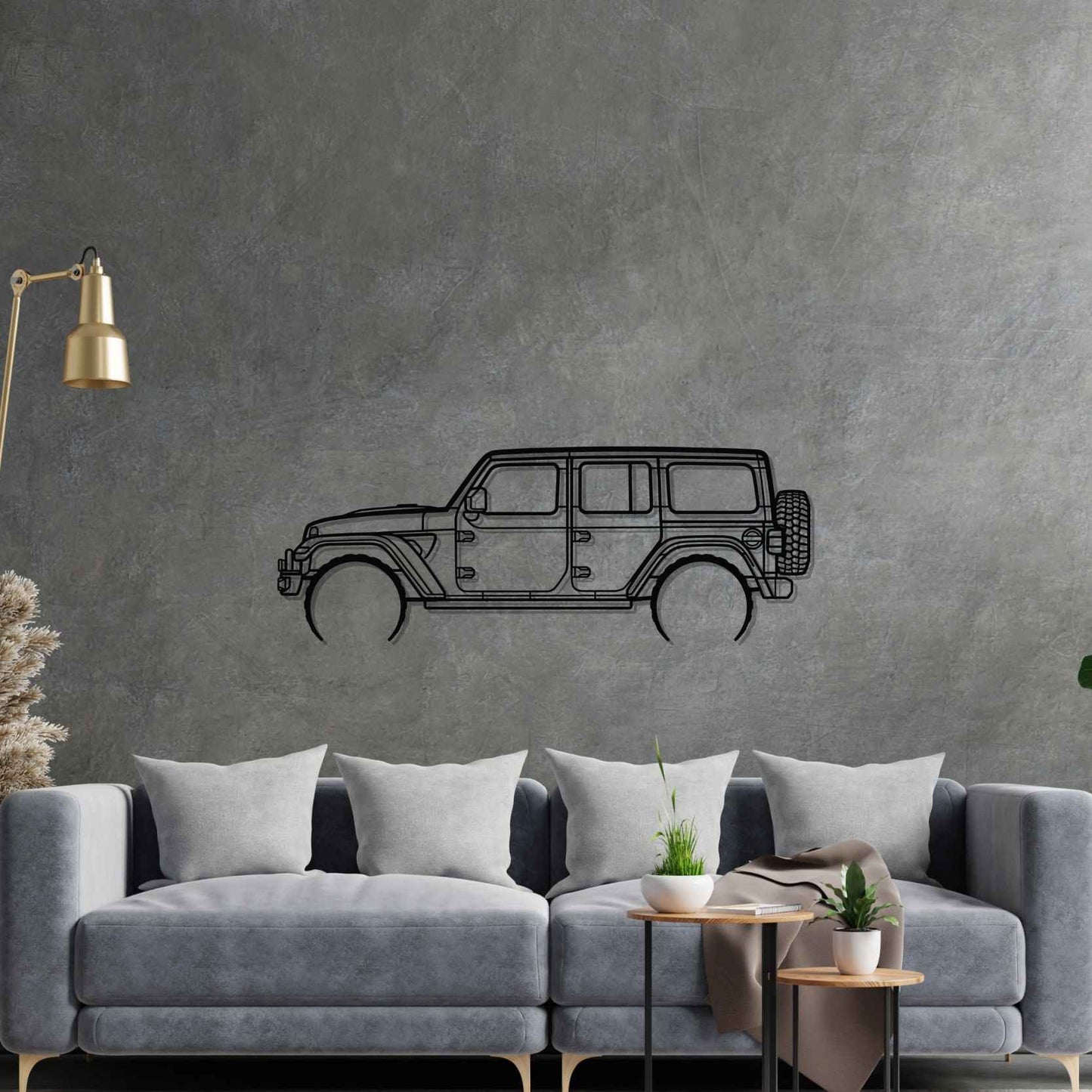 Wrangler 392 XR Detailed Silhouette Metal Wall Art