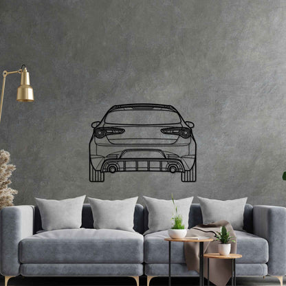 Giulietta 2018 Back Silhouette Metal Wall Art