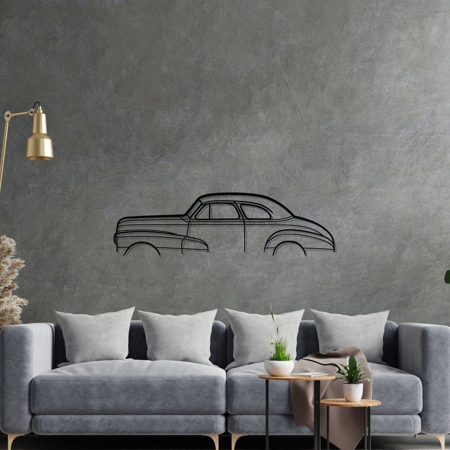 Stylemaster Coupe 1948 Classic Silhouette Metal Wall Art