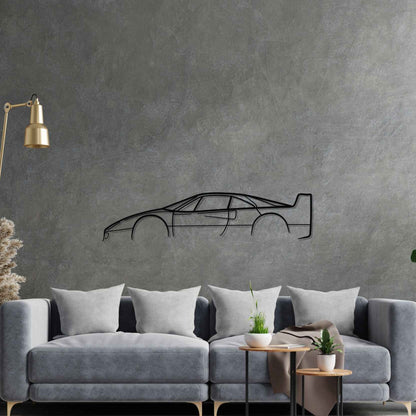 F40 Classic Silhouette Metal Wall Art