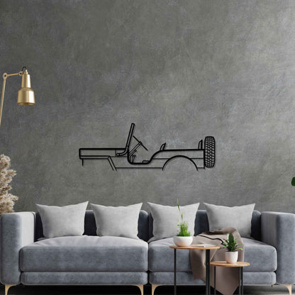 M38 1957 Classic Silhouette Metal Wall Art