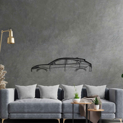 Mustang Mach-E 2021 Classic Silhouette Metal Wall Art