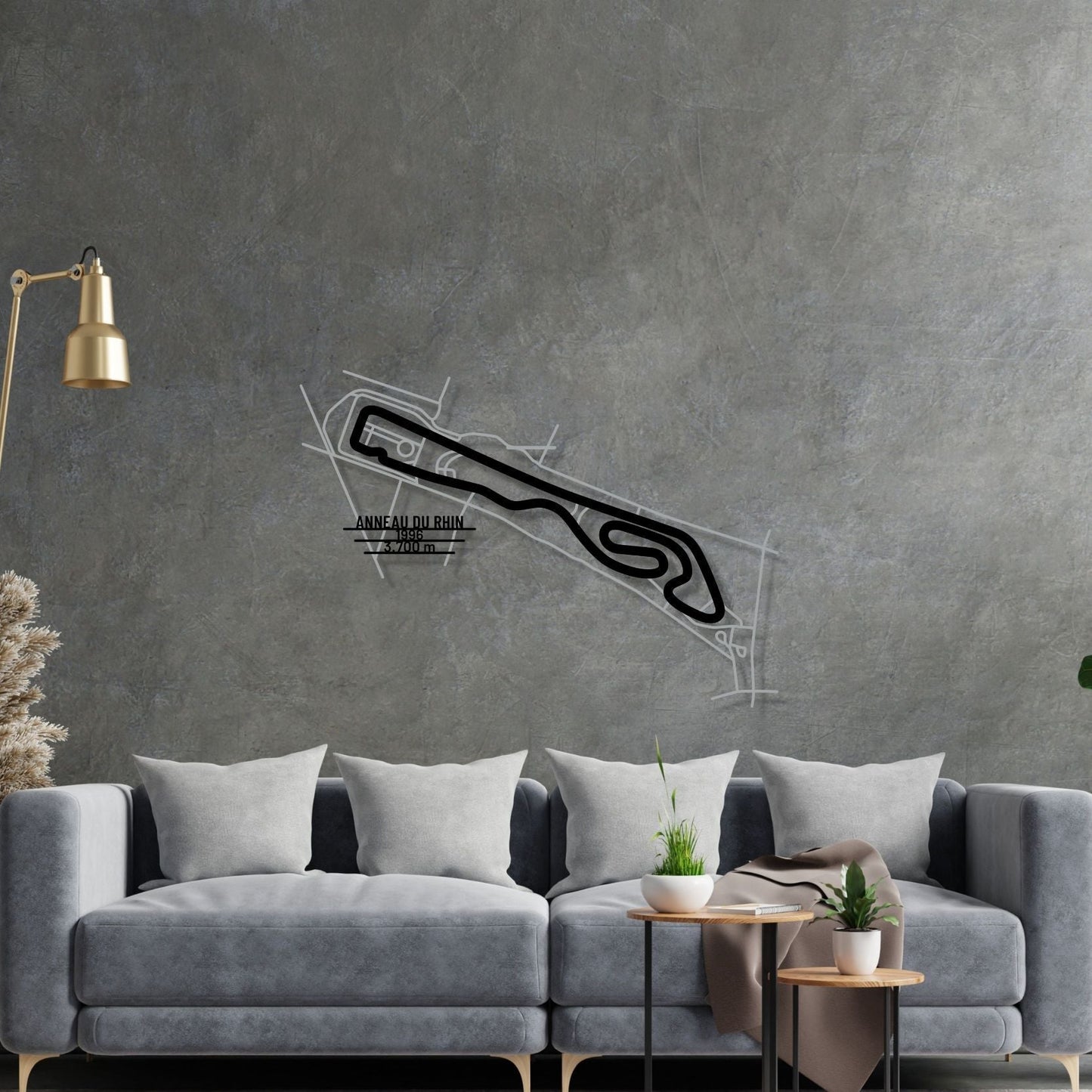 Circuit de l'Anneau du Rhin Metal Wall Art