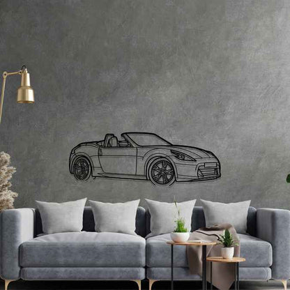 370Z Roadster Angle Silhouette Metal Wall Art