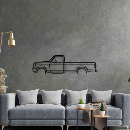 F150 1996 Detailed Silhouette Metal Wall Art