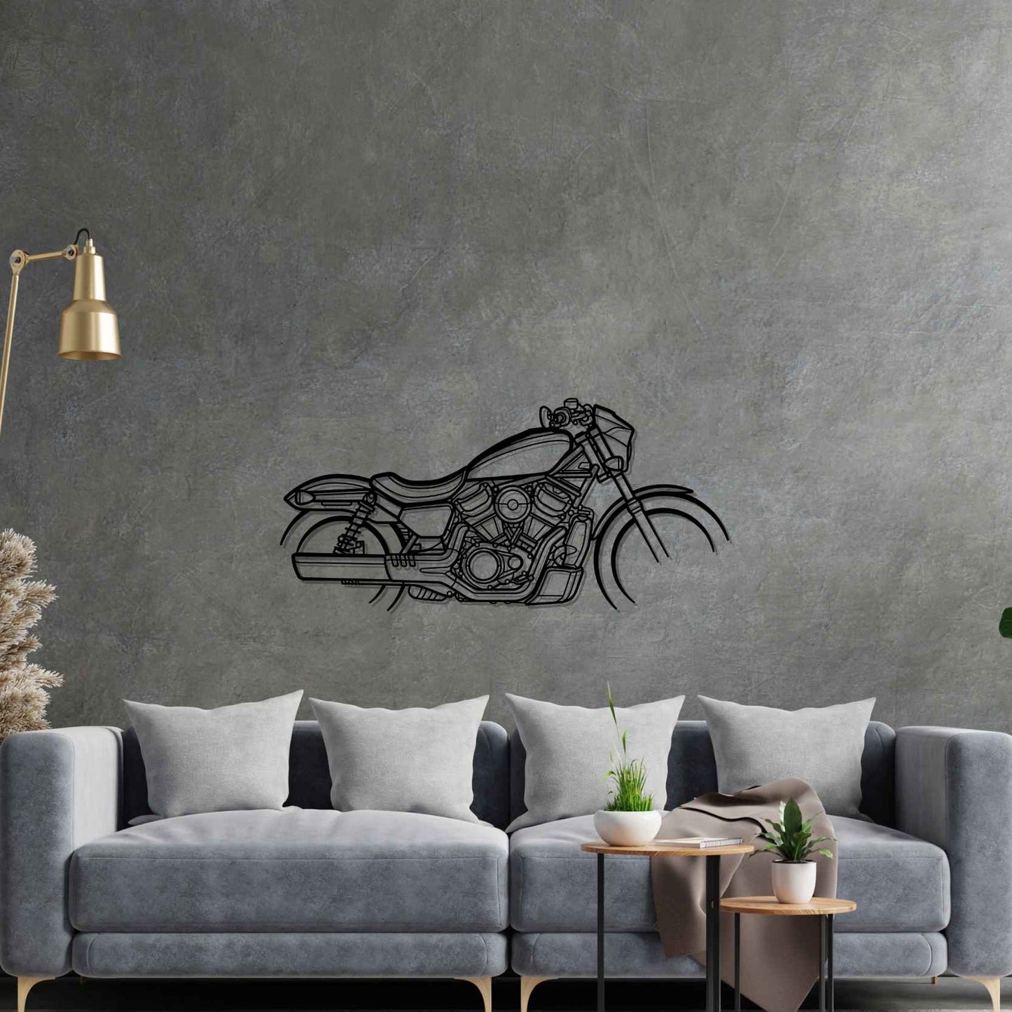 Nightster Silhouette Metal Wall Art