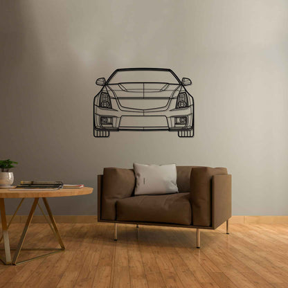 CTS-V 2011 Front Silhouette Metal Wall Art