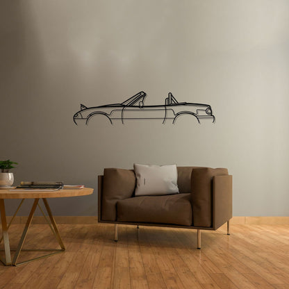 Miata MX-5 NA Roll bar 1994 Classic Silhouette Metal Wall Art