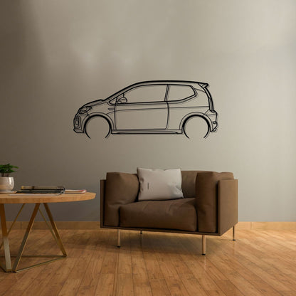 GTI 2019 Detailed Silhouette Metal Wall Art