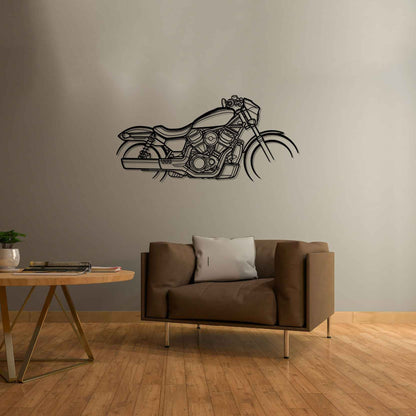 Nightster Silhouette Metal Wall Art