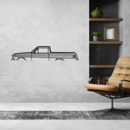 Ranchero 1965 Classic Silhouette Metal Wall Art