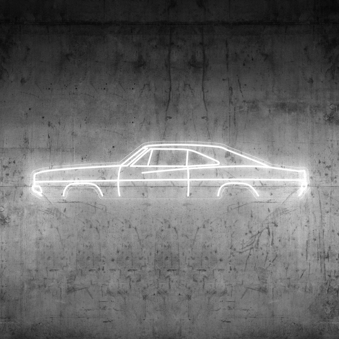 Charger 1969 Neon Silhouette