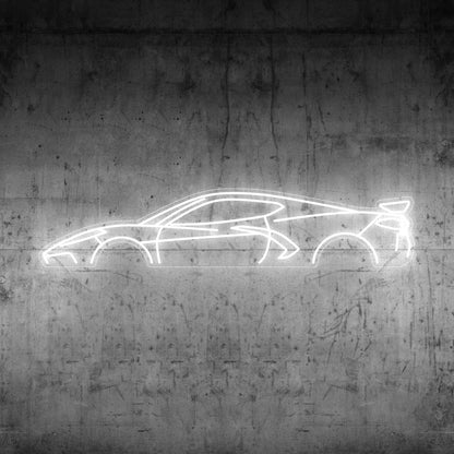 Corvette C8 Neon Silhouette