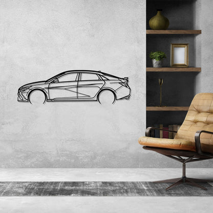 Elantra N 2022 Detailed Silhouette Metal Wall Art