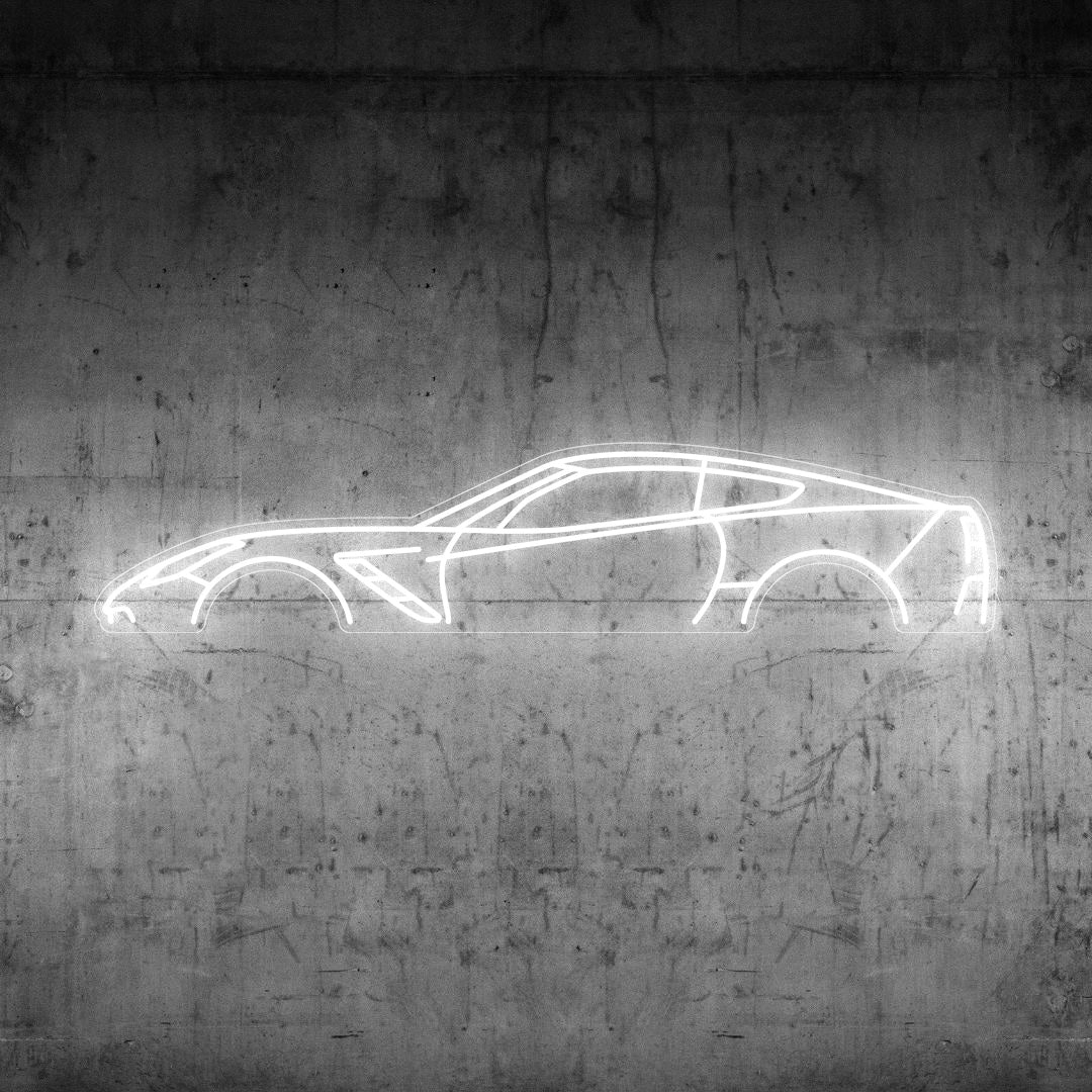 Corvette C7 Neon Silhouette