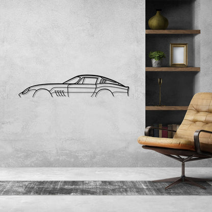 275 GTB 1966 Classic Silhouette Metal Wall Art