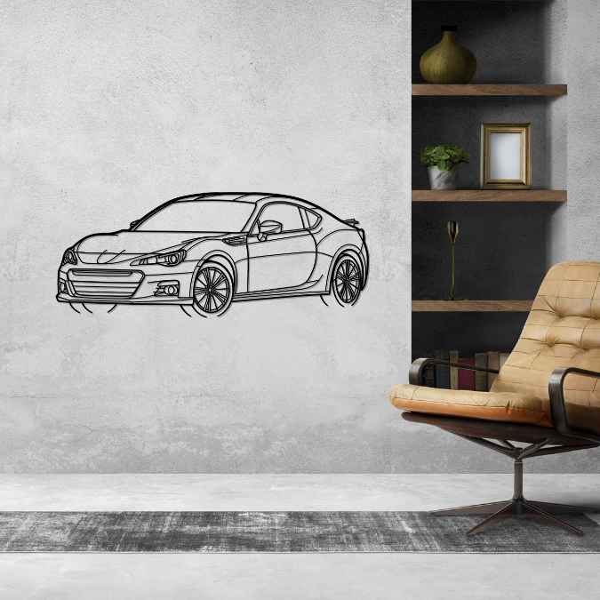 BRZ 2013 Angle Silhouette Metal Wall Art