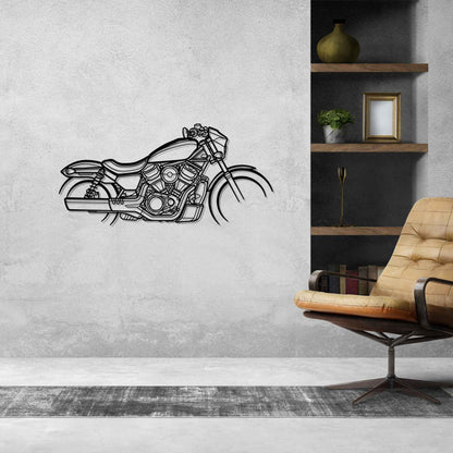 Nightster Silhouette Metal Wall Art