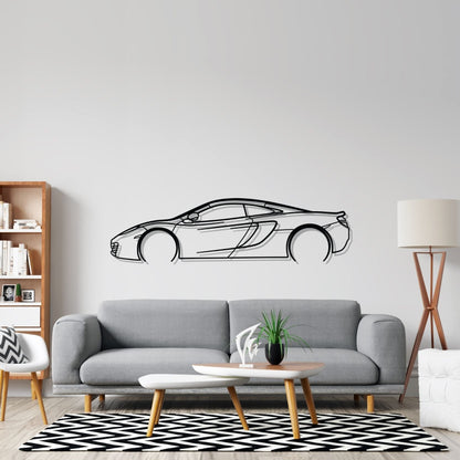 MP4 12C Detailed Silhouette Metal Wall Art