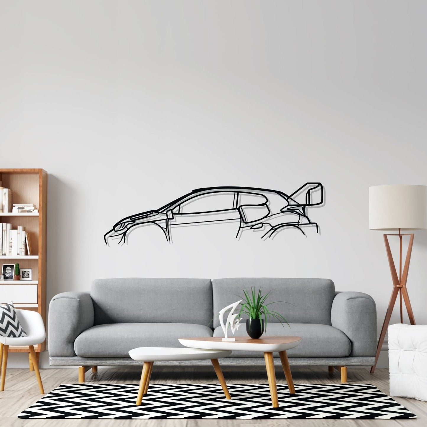 TGR Rally1 Classic Metal Silhouette Wall Art